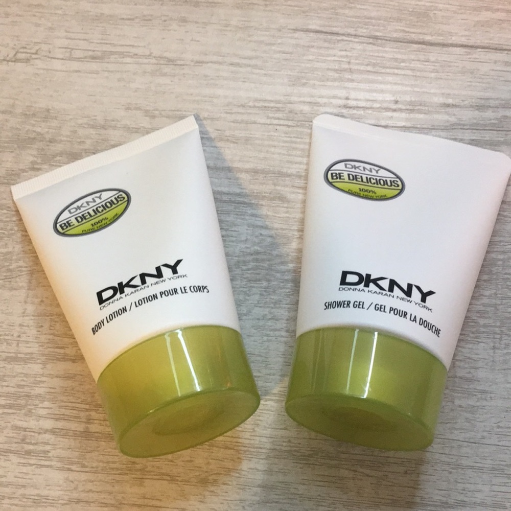 DKNY be delicious shower gel and body lotion